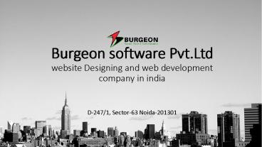 Web Design India - Web Development Company - Presentation