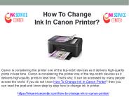 How To Change Ink In Canon Printer?