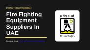 List of Fire Fighting Companies in UAE