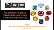 Precious nine gemstone (navratna) comprehensive crystal healing properties