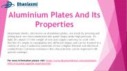 Aluminium Plates And Its Properties