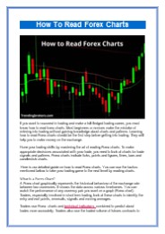 How To Read Forex Charts
