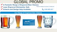 Engraved Beer Glass Australia
