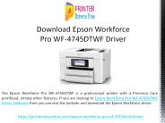 Download Epson Workforce Pro WF-4745DTWF Driver