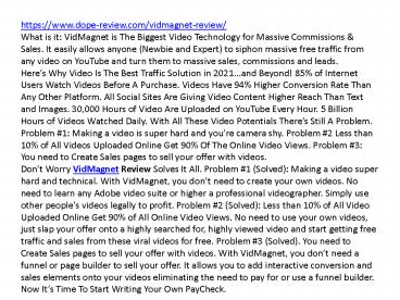 VidMagnet Review