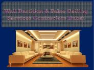 Wall Partition & False Ceiling Services Contractors Dubai