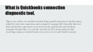 easy way to use quickbooks connection diagnostic tool