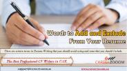 Words to Add and Exclude from Your Resume