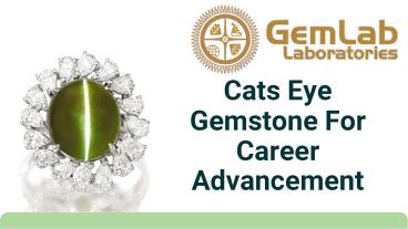 Cats Eye Gemstone For Career Advancement
