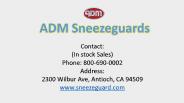 Where To Use brass Guard sneeze| ADM Sneezeguards
