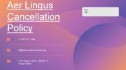 Aer Lingus Cancellation Policy, Refund, Claim