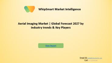 Aerial Imaging Market competitive analysis & industry trends