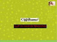 Clip in hair extensions