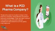 What is a PCD Pharma Company?