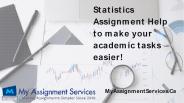 Statistics Assignment Help to make your academic tasks easier!