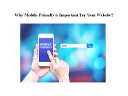 Why Mobile-Friendly is Important For Your Website?