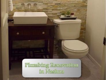 Plumbing Renovation Nashua