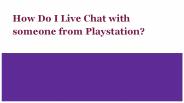 playstation live chat support