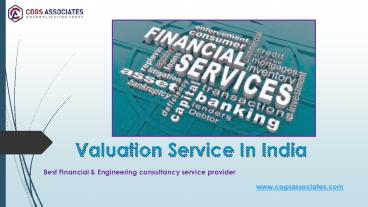 Valuation services in India