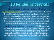 3d Rendering Services Melbourne