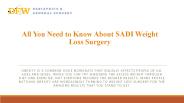 What is the SADI Procedure?