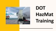 DOT HazMat Training