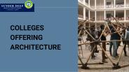 Colleges Offering Architecture | B Arch Colleges in UP