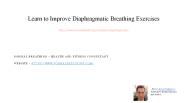Learn to improve diaphragmatic breathing exercises