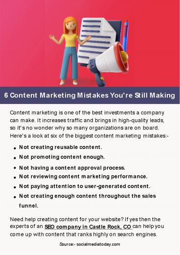 6 Content Marketing Mistakes You're Still Making