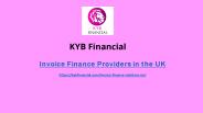 Bestest Invoice finance providers UK