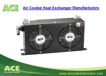 Air Cooled Heat Exchangers Manufacturers