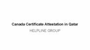 Canada certificate attestation in qatar