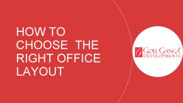 Choose The Right Layout For Your Office