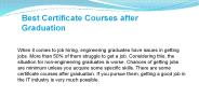 Best Certificate Courses after Graduation - Texceed