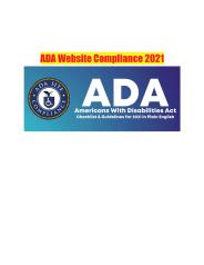 ADA Website Compliance Checklist 2021