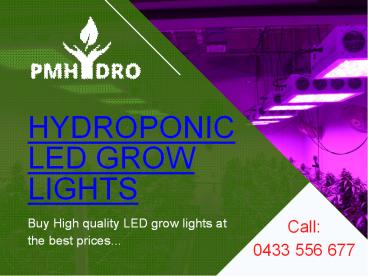 LED grow Lights Australia