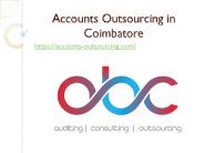 Accounts Outsourcing in Coimbatore