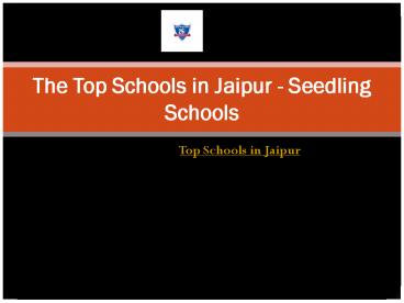 The Top Schools in Jaipur - Seedling Schools