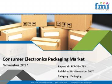 Consumer Electronics Packaging Market