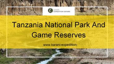 Tanzania National Park And Game Reserves