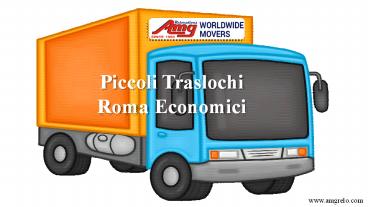Piccoli Traslochi Roma Economici