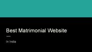 Best matrimony site