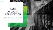 Importance of bank account verification during customer onboarding
