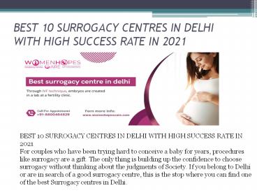 Best Surrogacy Centre In Delhi | Surrogacy Clinic In Delhi