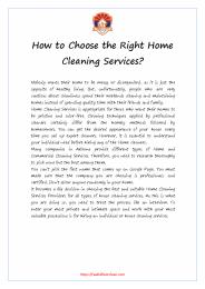 How to Choose the Right Home Cleaning Services?