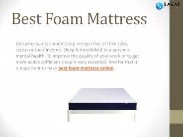 Best king size mattress from Saraf Furniture