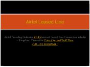 Airtel Leased Line Connection | Price/Cost & Tariff Plans