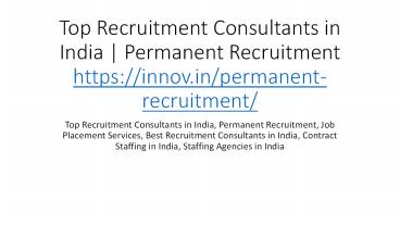 Top Consulting Firms in India | Top job Consulting Firms in India