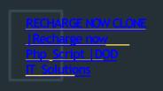 Recharge now Php Script | DOD IT Solutions