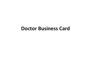 Doctor Business Card